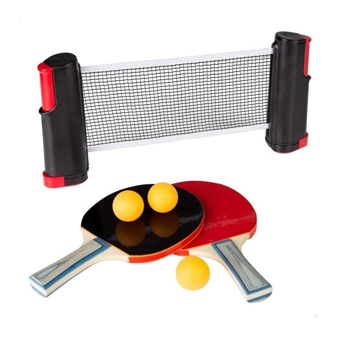 Tennis de Table - Filet + 2 Raquettes